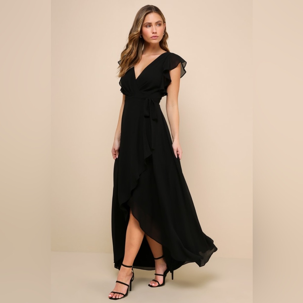 Lulu's Black Maxi Dress